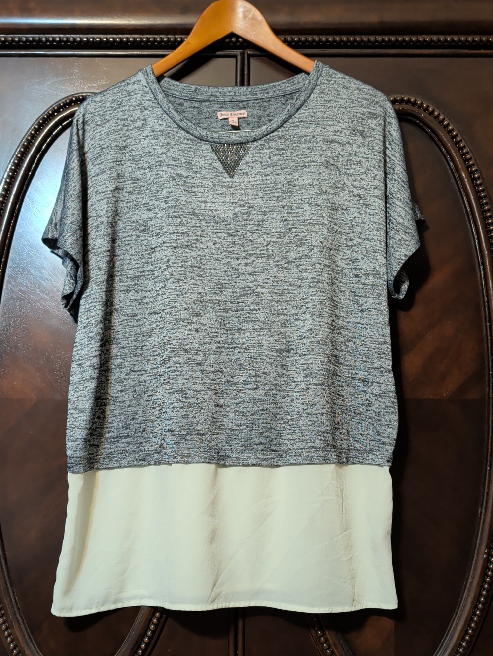 Juicy Couture Ladies Size XL Top Short Sleeve Edgy